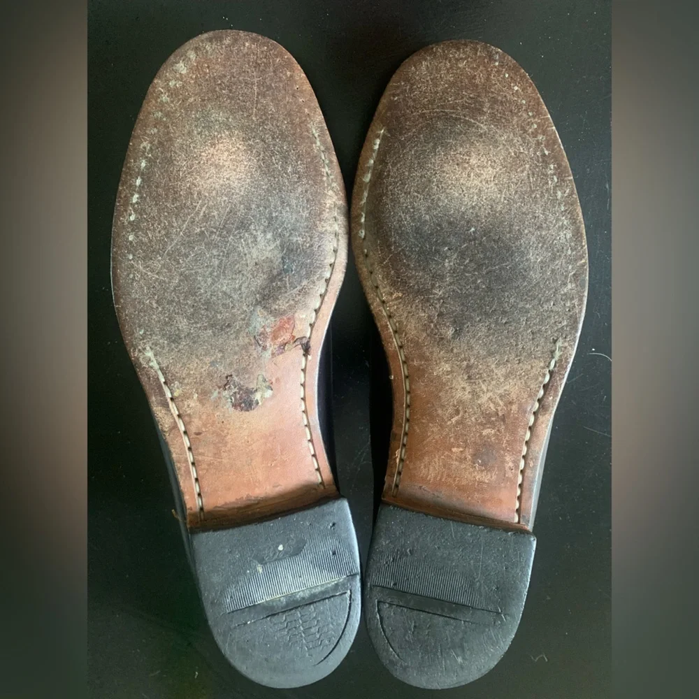 Cole Haan Loafers Size 9D Burgundy Pinch Tassel Preppy Dress Shoes Business